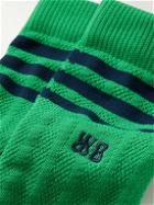 adidas Consortium - Wales Bonner Logo-Embroidered Striped Recycled Ribbed-Knit Socks - Green