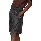 Tibi SSENSE Exclusive Black Polka Dot Ant Shorts