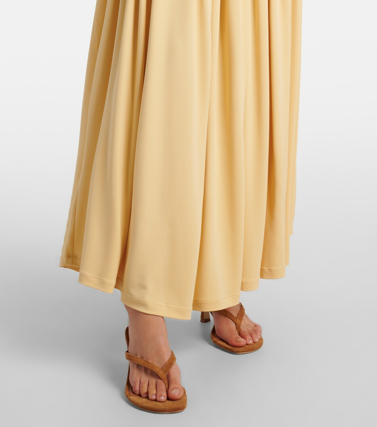 Aya Muse Gathered jersey maxi skirt