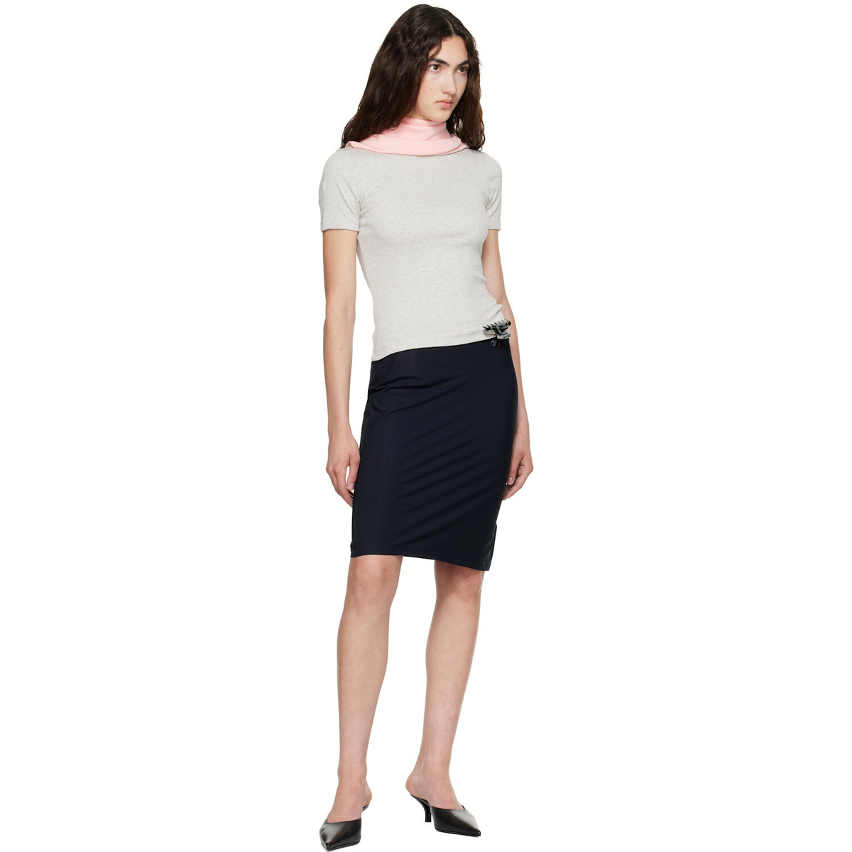 FLORE FLORE Gray Car T-shirt