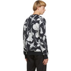 Paul Smith Black Woodcut Floral Sweatshirt