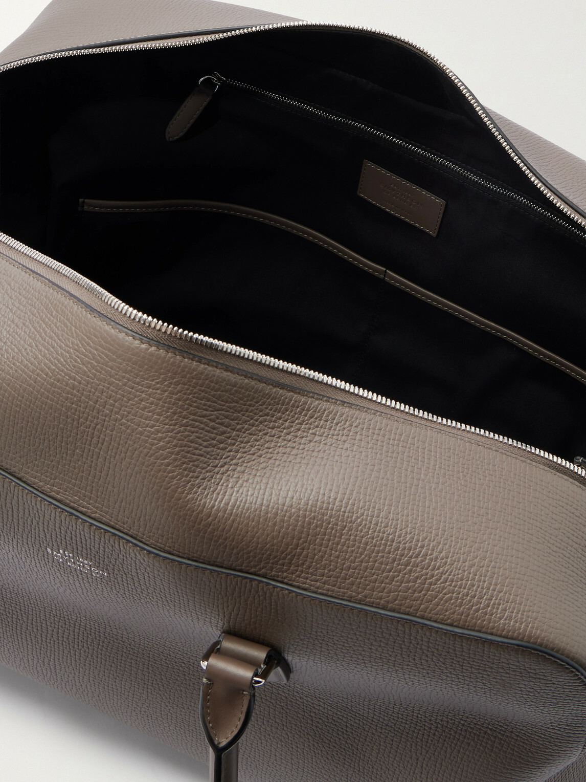 Smythson - Ludlow Full-Grain Leather Weekend Bag