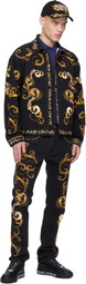 Versace Jeans Couture Black Chromo Couture Denim Jacket