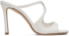 Jimmy Choo White Anise 95 Heeled Sandals