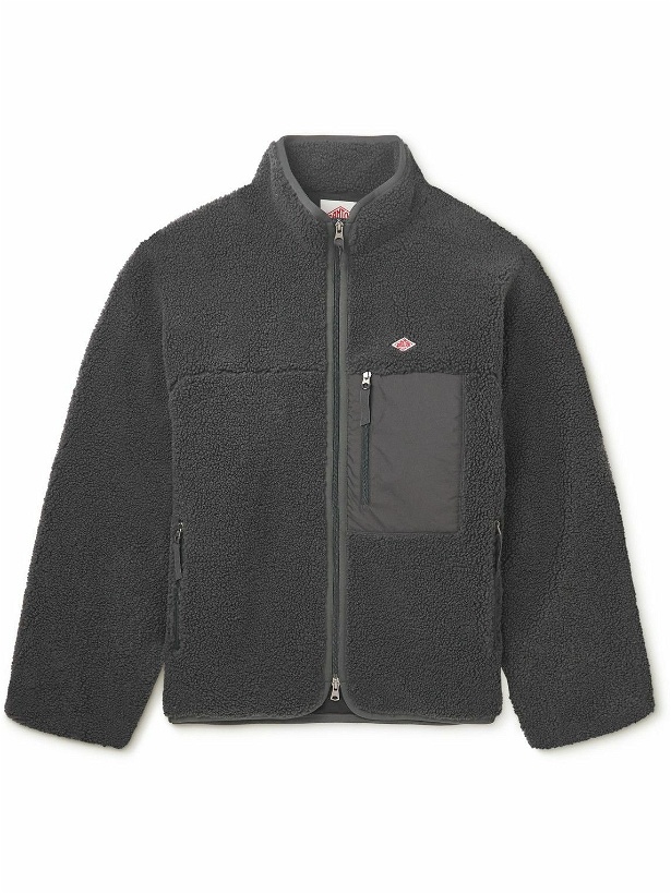 Photo: Danton - Logo-Appliquéd Fleece and Shell Hooded Jacket - Gray