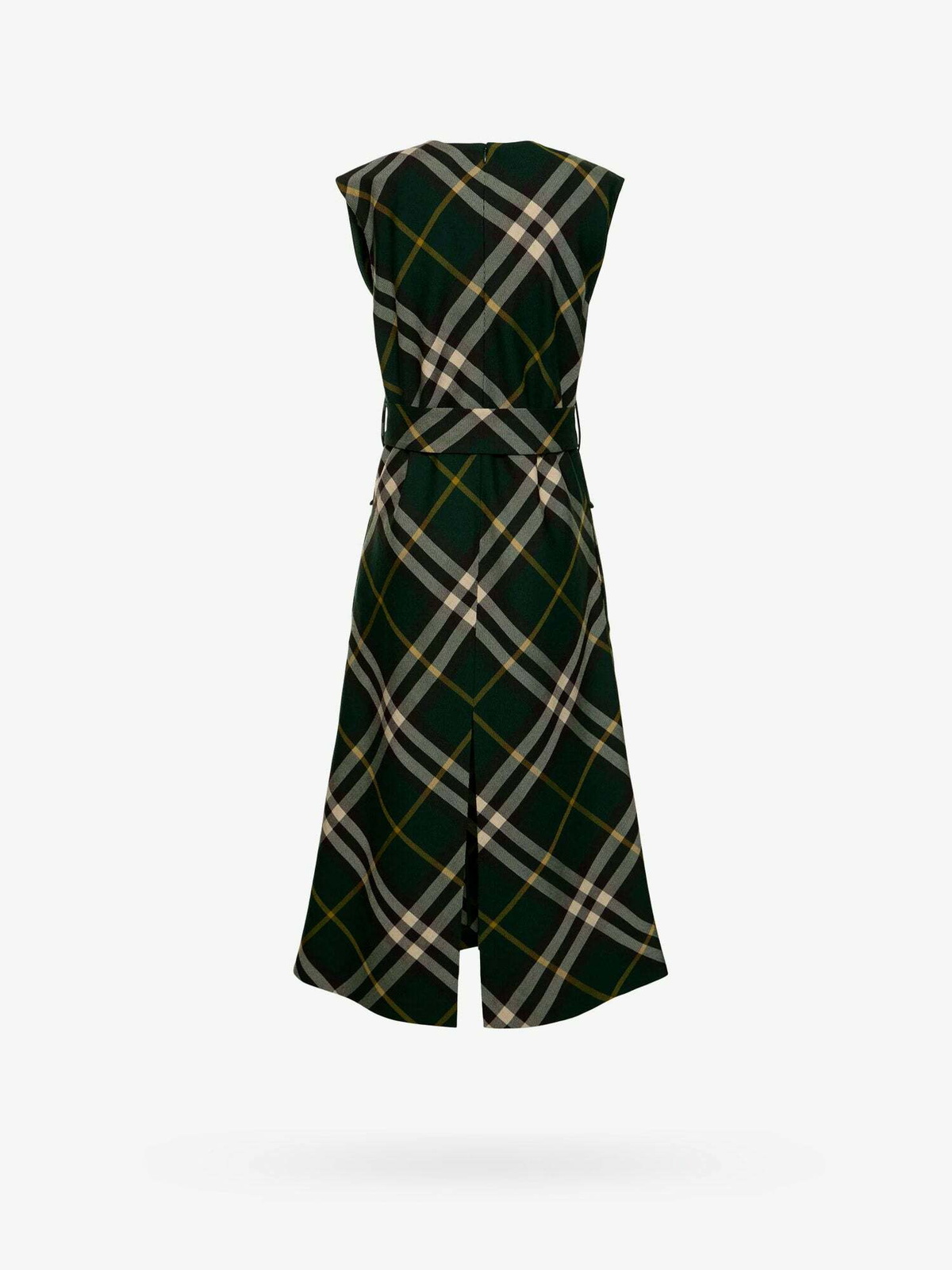 ワンピース BURBERRY Women Mid Skirts 8081055 GREEN Burberry check-pattern Wool Skirt | Green | FARFETCH