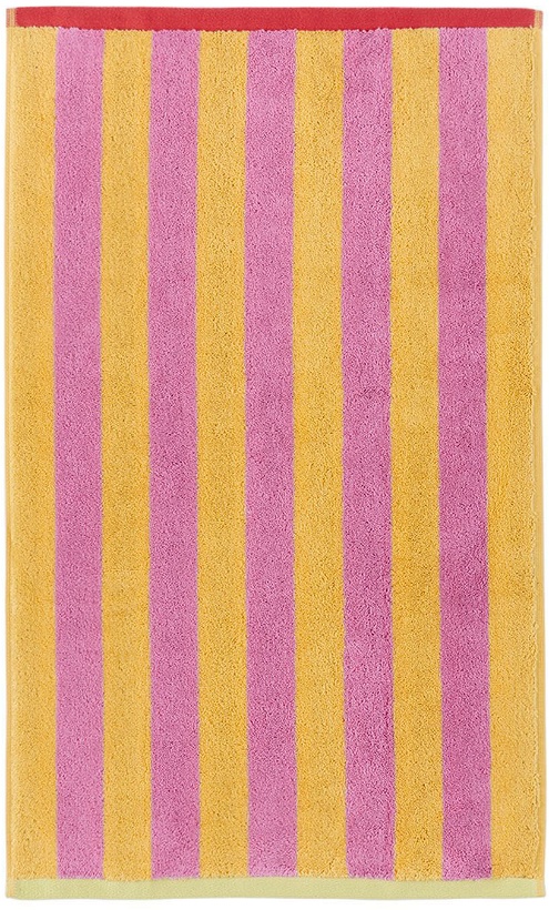 Photo: Dusen Dusen Pink & Yellow Grapefruit Stripe Hand Towel