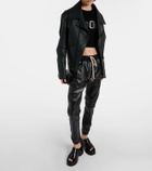 Junya Watanabe Faux leather biker jacket