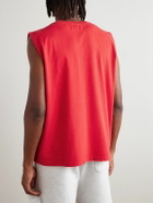 Cherry Los Angeles - Logo-Print Cotton-Jersey Tank Top - Red