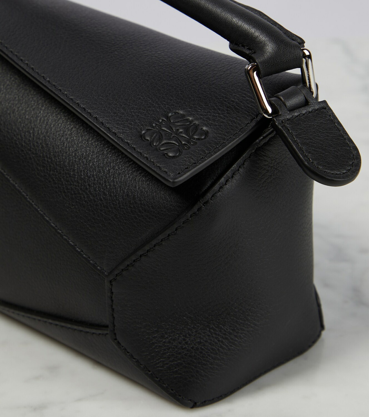 Loewe Puzzle Edge Mini leather top-handle bag