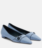 Manolo Blahnik Lulamae herringbone ballet flats