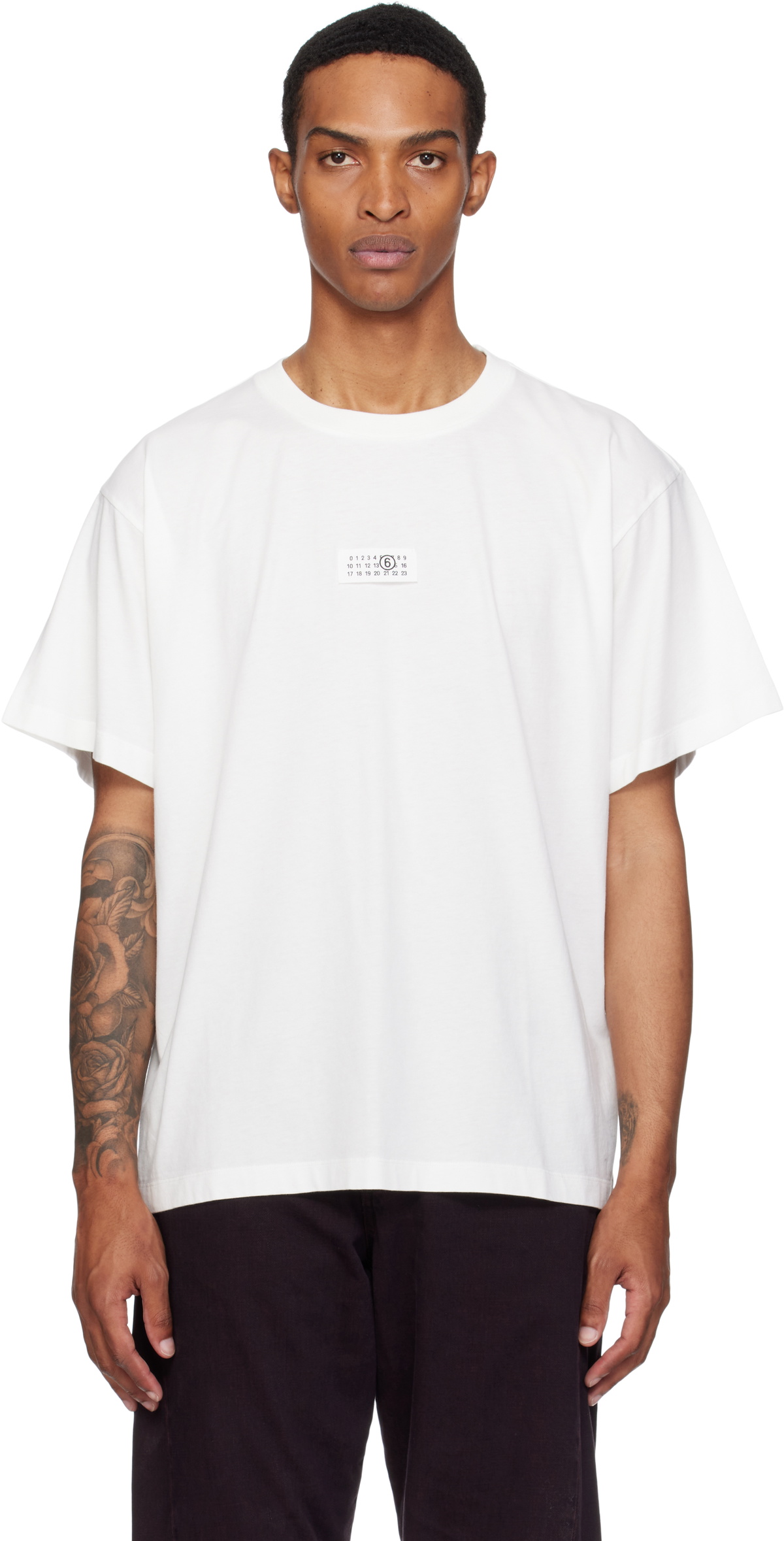 MM6 Maison Margiela White Cotton T-shirt MM6 Maison Margiela