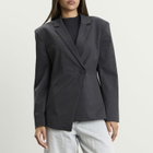 Won Hundred Women's Anora Blazer in Dark Grey Melange