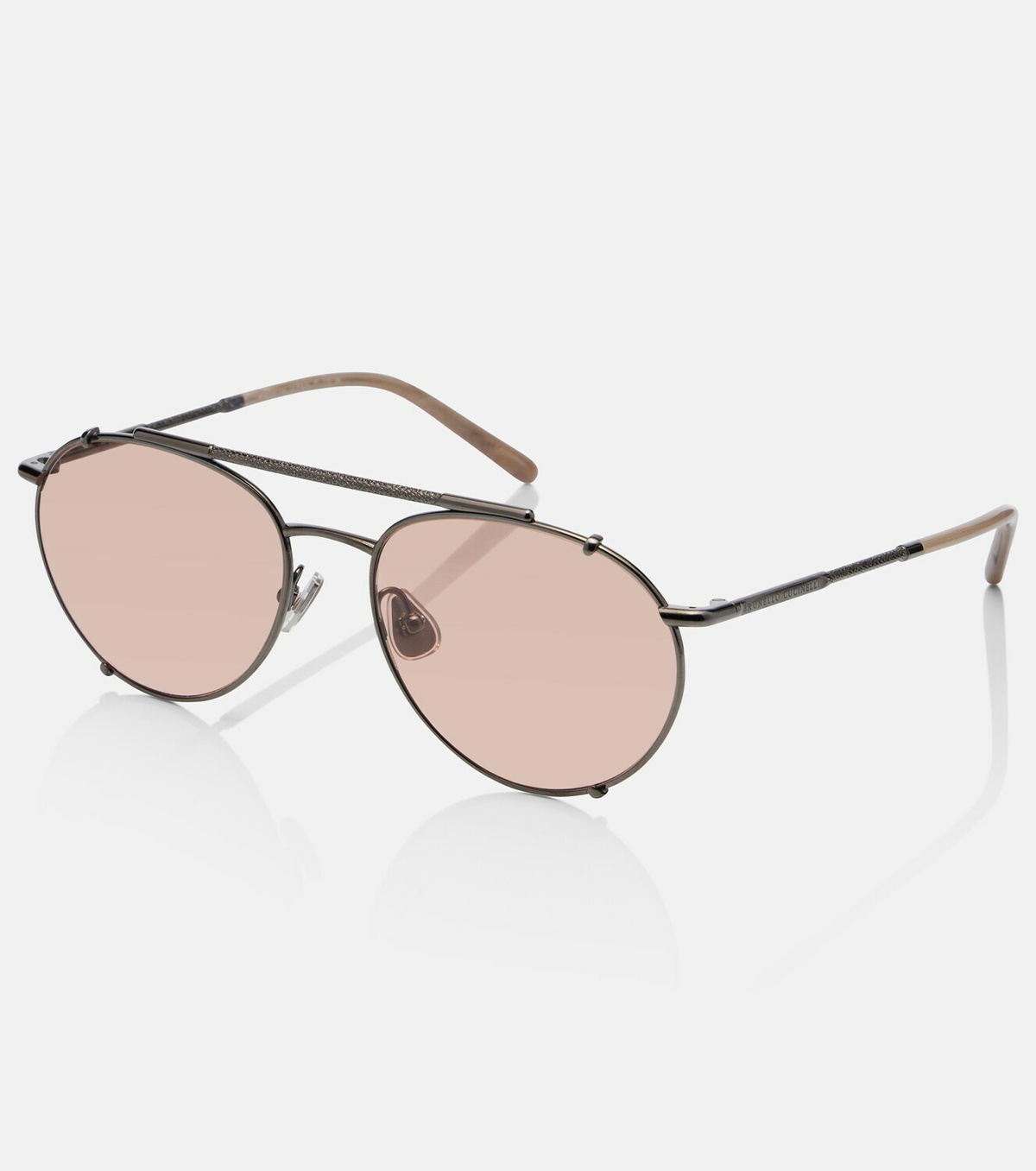 Brunello Cucinelli Timeless Reflection aviator sunglasses