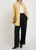 Toteme Straight-leg Flannel Trousers Black