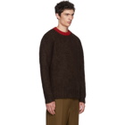 Marni Burgundy Mohair Knit Sweater