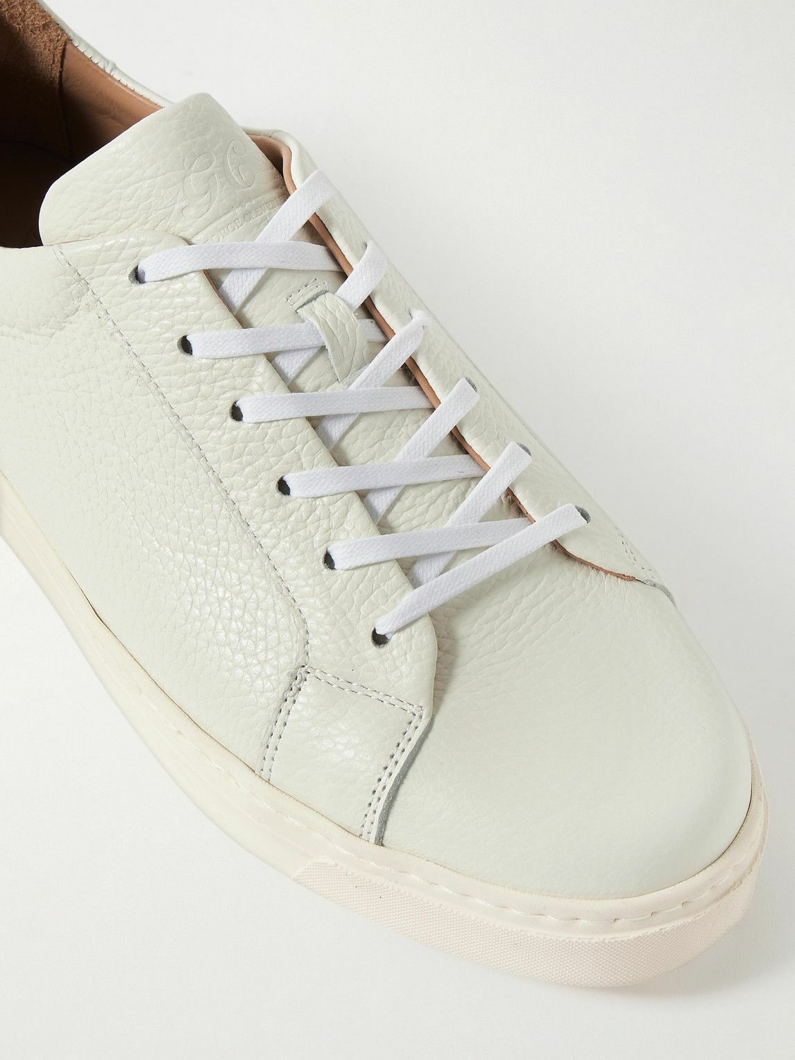 George Cleverley - Jack II Full-Grain Leather Sneakers - White