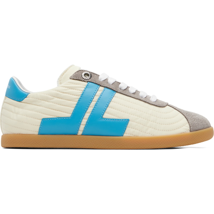 Photo: Lanvin Off-White & Blue Glen 2.0 Sneakers