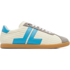 Lanvin Off-White & Blue Glen 2.0 Sneakers
