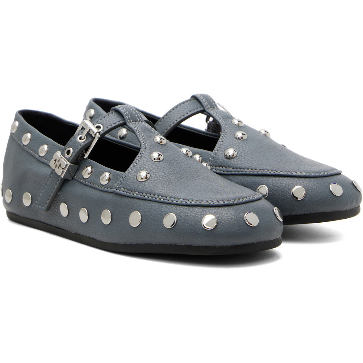 GANNI Blue Mary Jenny Flats