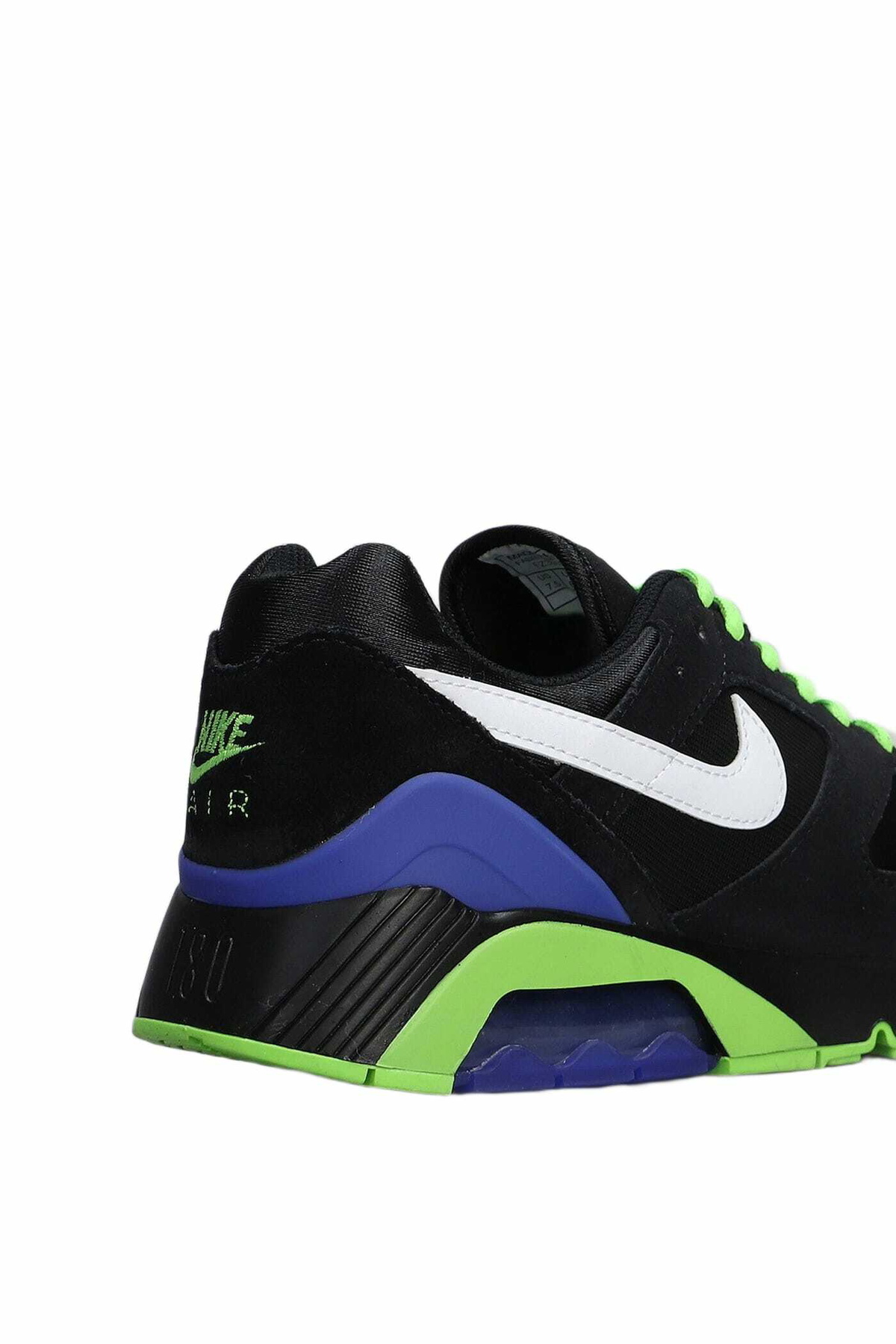 Nike Air 180 Qs Sneakers In Black Suede And Fabric