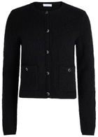 Rabanne Wool and Cashmere-blend Cardigan Black