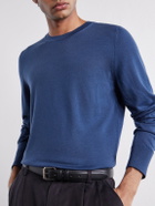 Mr P. - Wool Sweater - Blue