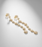 David Yurman Starburst 18kt gold drop earrings with diamonds