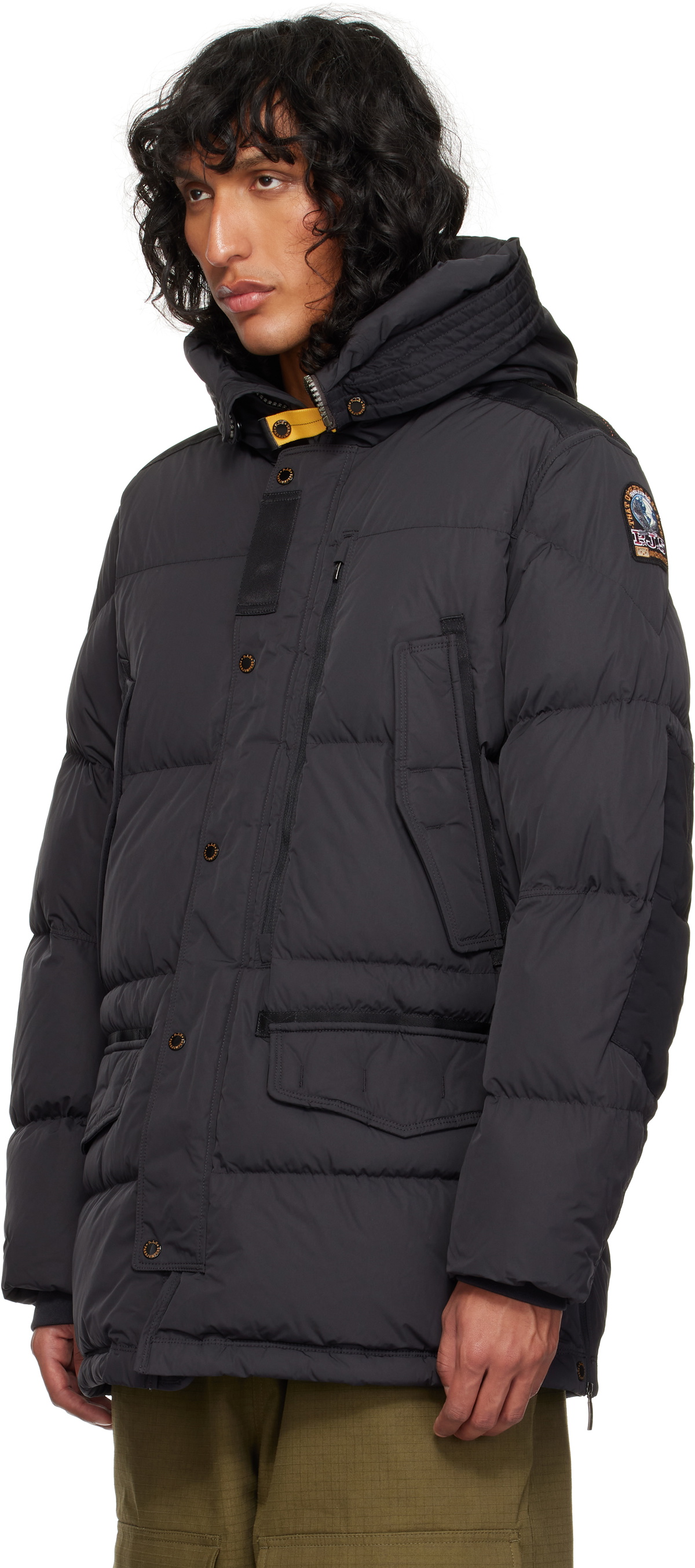 Parajumpers Black Harraseeket Down Jacket Parajumpers