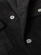 Jil Sander - Leather-Trimmed Suede Trucker Jacket - Black