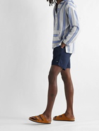 Outerknown - Nomadic Volley Logo-Print Recycled Twill Drawstring Shorts - Blue