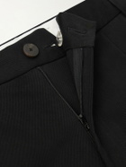 Studio Nicholson - Sorte Wide-Leg Pleated Cotton-Twill Trousers - Black