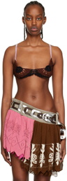 Katya Zelentsova SSENSE Exclusive Brown Bra
