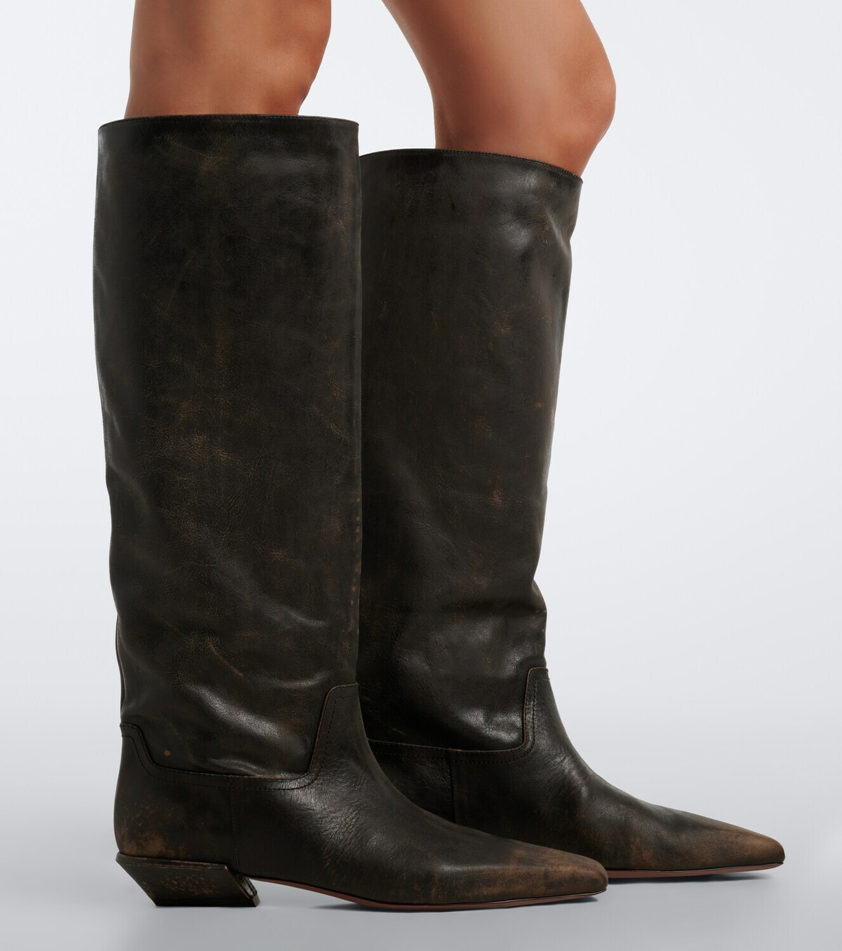 Paris Texas Bettina leather knee-high boots