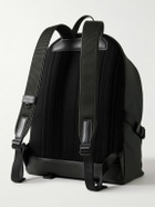 Paul Smith - Embossed Leather-Trimmed Shell Backpack