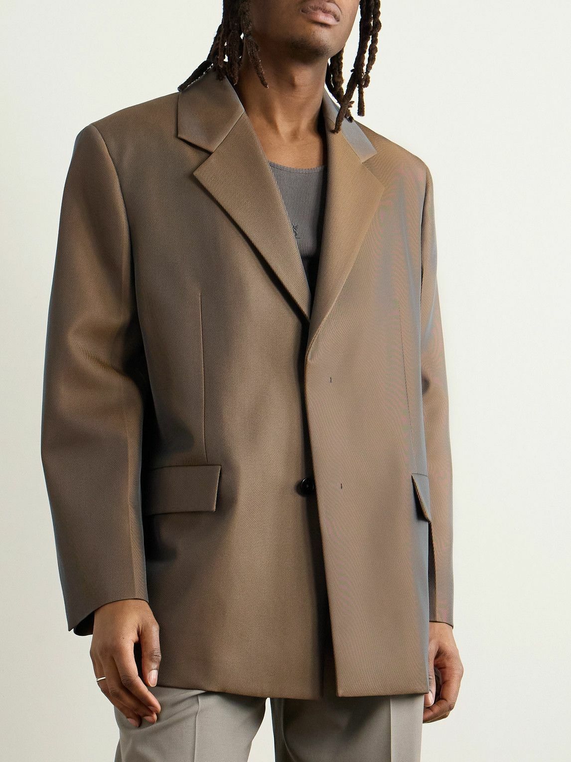 Jil Sander - Virgin Wool-Blend Drill Blazer - Brown