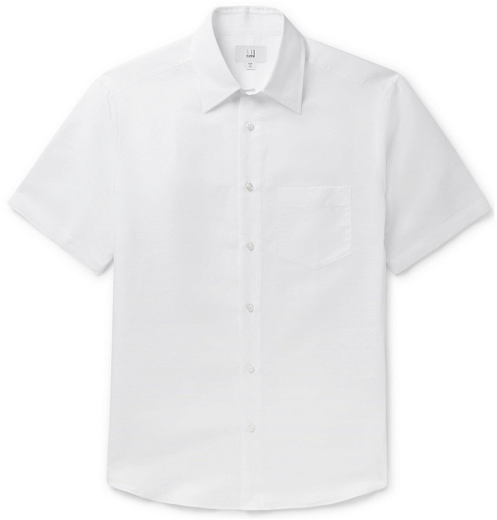 Photo: Dunhill - Linen and Cotton-Blend Shirt - White