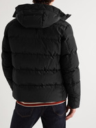 Herno Laminar - Winter Opalescent Slim-Fit Quilted Shell Hooded Down Jacket - Black