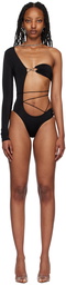 Dilara Findikoglu Black Nancy One-Piece Swimsuit