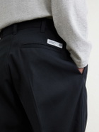 Neighborhood - Wide-Leg Twill Trousers - Black