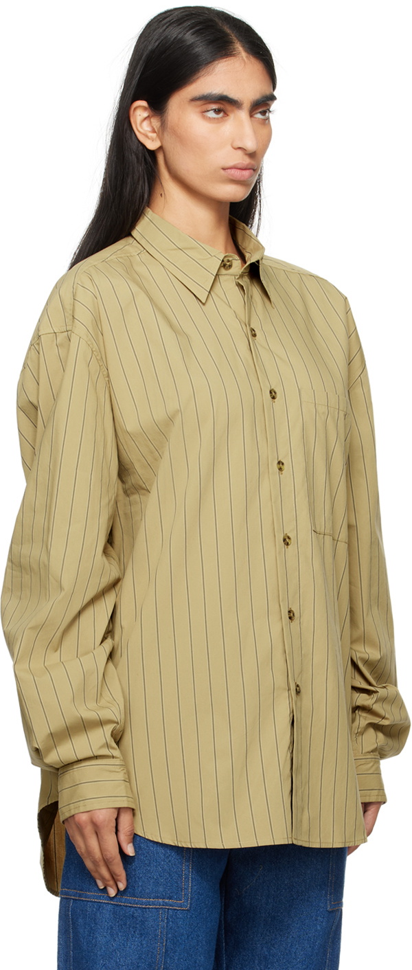 Gil Rodriguez Khaki Big Button Up Shirt