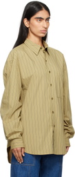 Gil Rodriguez Khaki Big Button Up Shirt