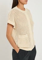 Varley Sidra Open-knit Cardigan Cream