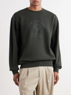 Aimé Leon Dore - Atlas Logo-Print Cotton-Jersey Sweater - Green