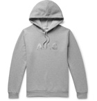 A.P.C. - Carhartt WIP Logo-Print Loopback Cotton-Blend Jersey Hoodie - Gray