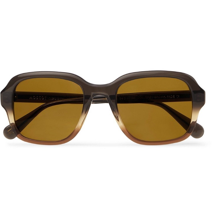 Photo: Moscot - Megillah Square-Frame Gradient Acetate Sunglasses - Brown