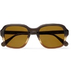 Moscot - Megillah Square-Frame Gradient Acetate Sunglasses - Brown