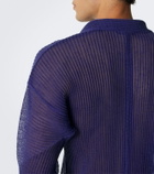 Homme Plissé Issey Miyake Rustic Mesh pleated shirt