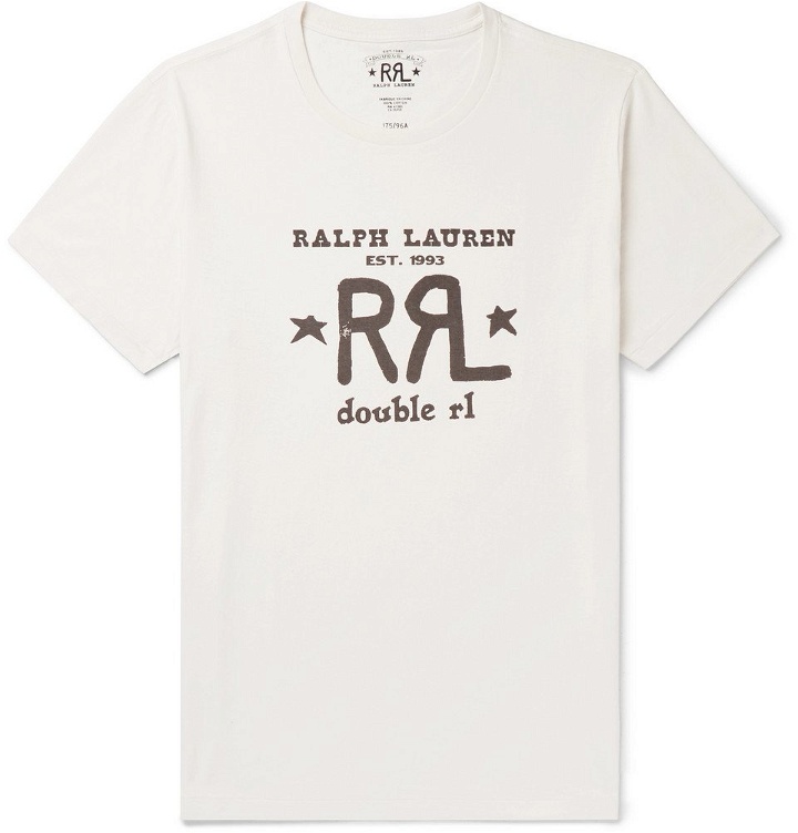 Photo: RRL - Logo-Print Cotton-Jersey T-shirt - White