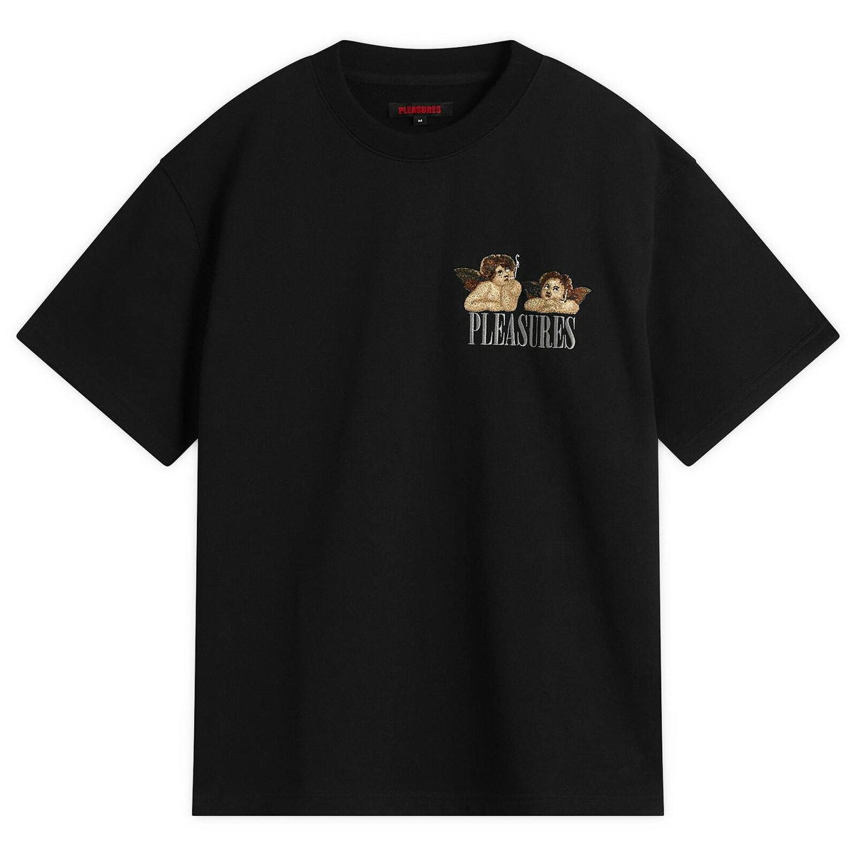 Pleasures Men's Dynamic Emboirdery T-Shirt in Black